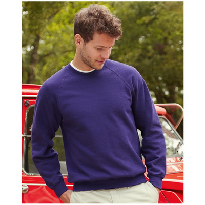 Image of Fruit of The Loom Raglan Sleeve Sweatshirt